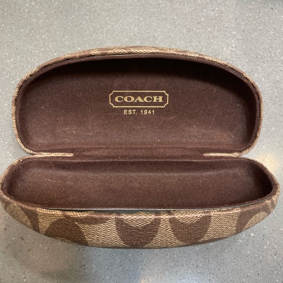 COACH Signature Print Hard Shell Sunglass Case - Picture 3 of 6